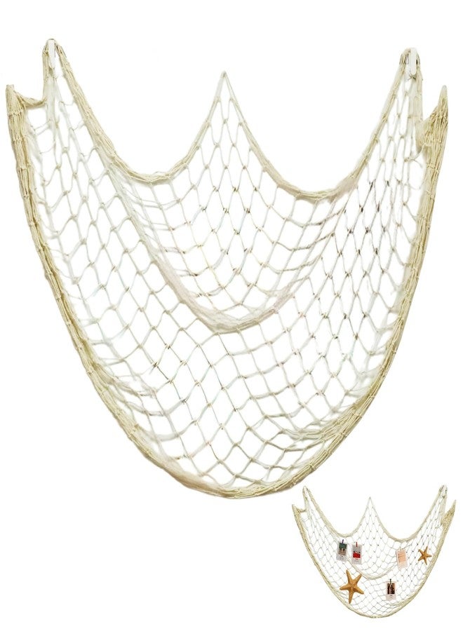 Gallipower 1 Pack Fish Net Decorations,Decorative Fishing Net for Picture,Fish Net Ship Decorations for Explorer Party Ocean Beach Wall Hanging Decoration Nautical Sea Party Decorations(About 80 X 40 Inch) - Image 1